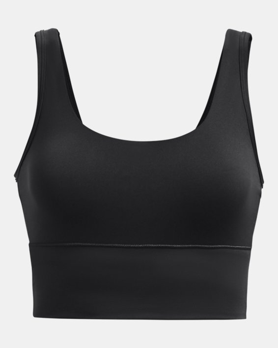 Women's UA Meridian Fitted Crop Tank in Black image number 6
